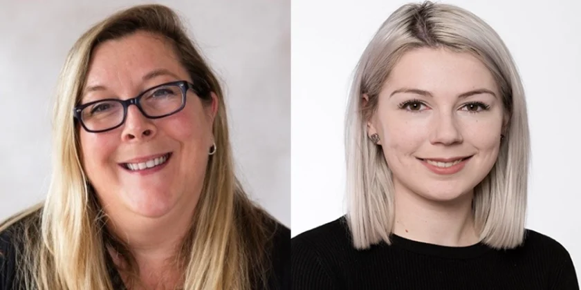 New MCA group team members, Mandy Hughes and Nicole Ayres